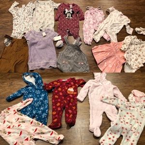 Bundle of baby girl clothes